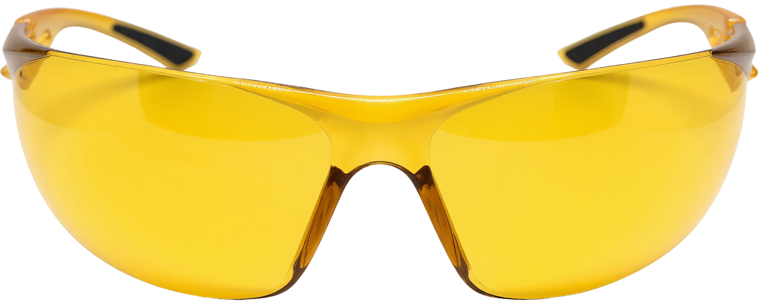 Burakorn Vision B-Lumin 72 light yellow low-light performance eyewear front view